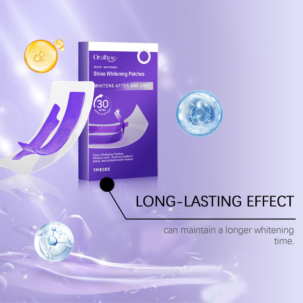 Oalhoe teeth whitening strips, 7-piece set
