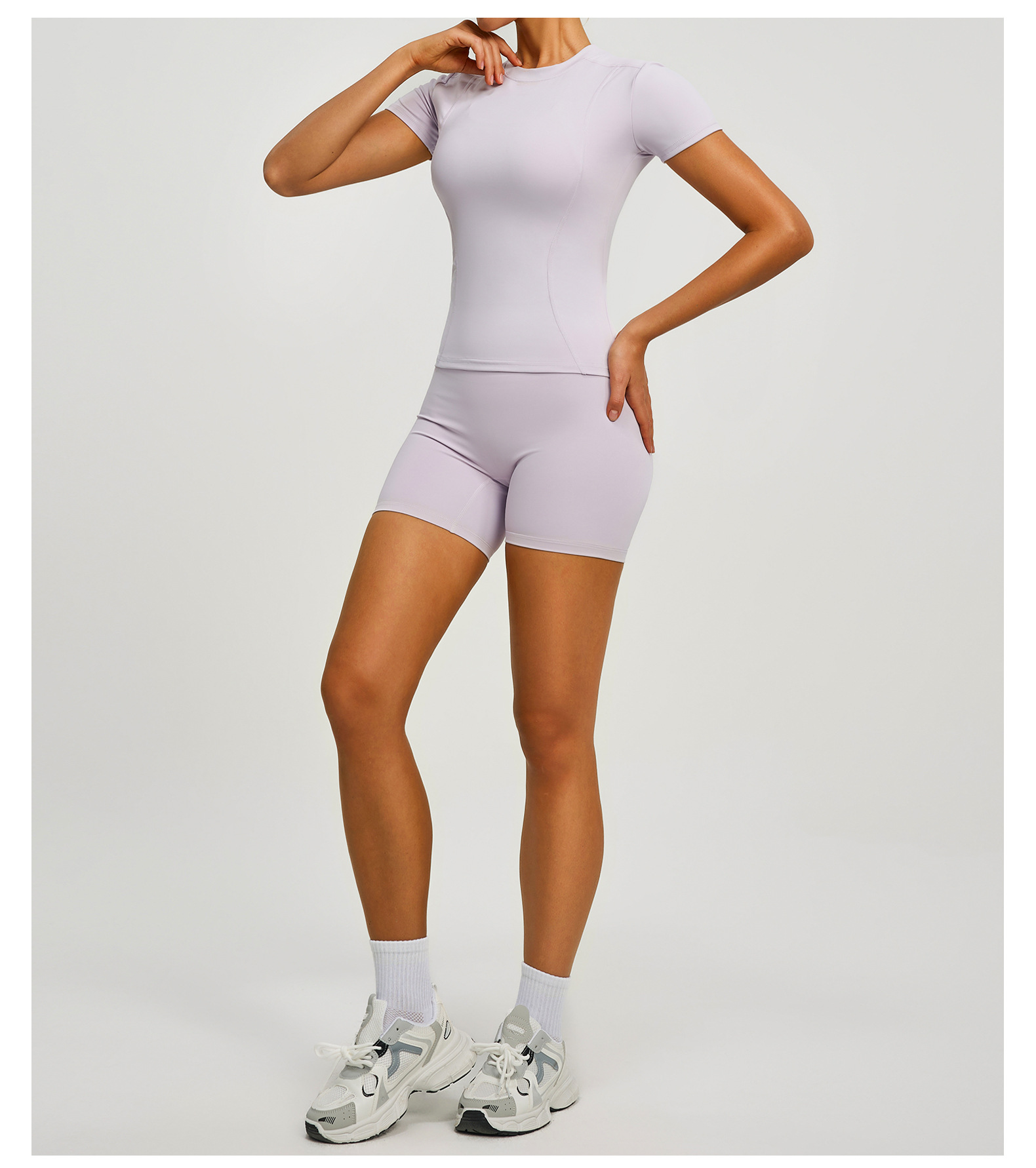 Yoga-Top, Kurzarm, feuchtigkeitsableitend, Sportfitness