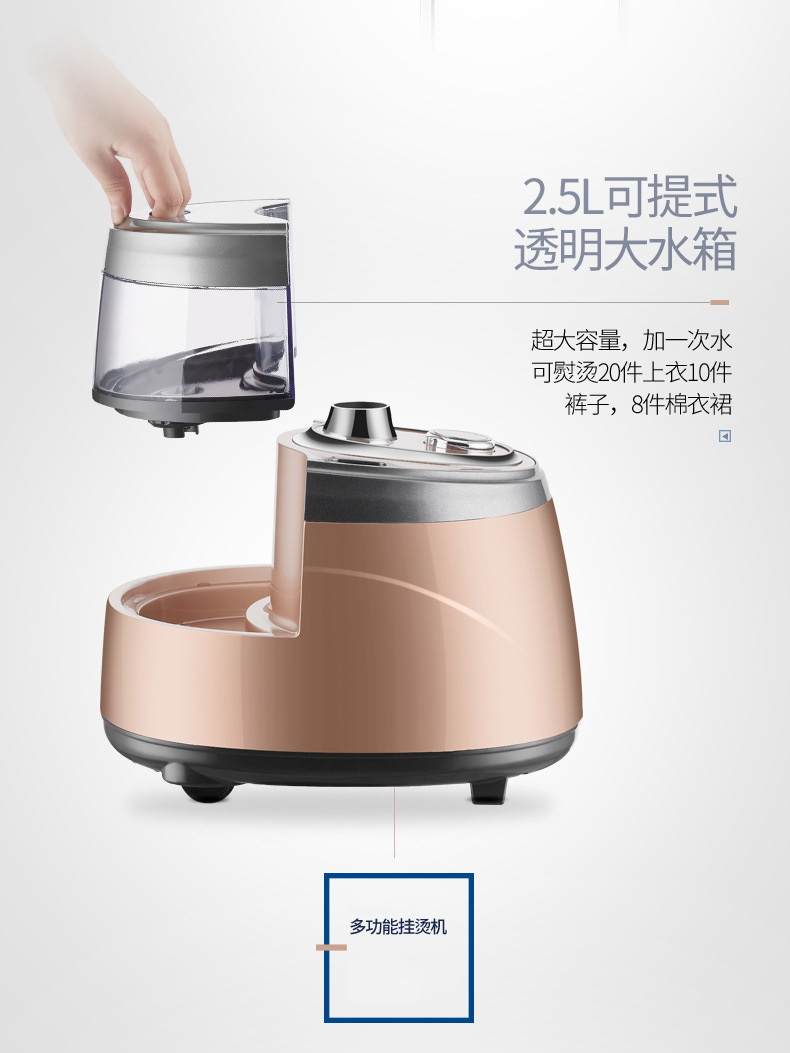 Vertical Double-Pole Garment Steam Presser