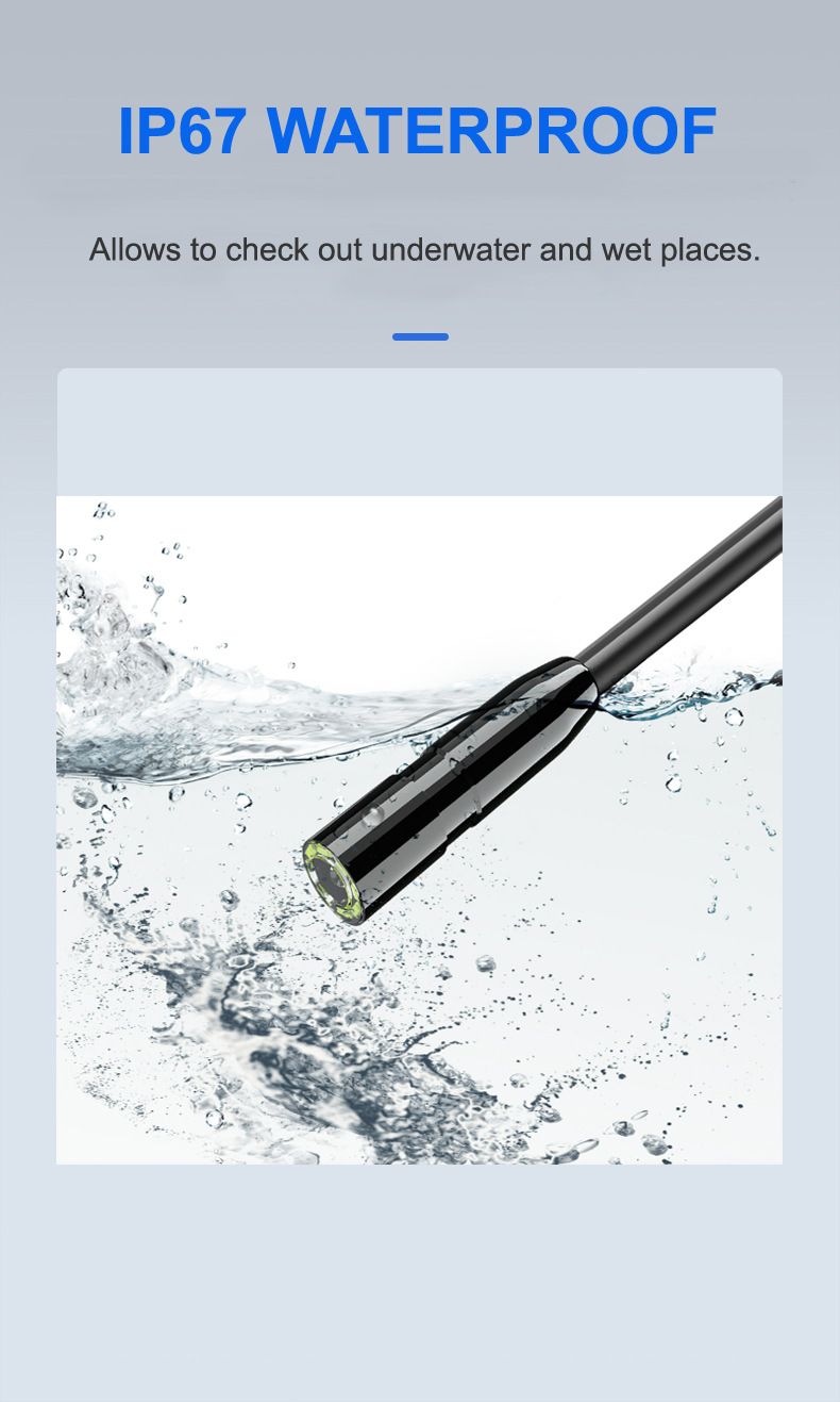 Endoskop Kamera 4.3 İnç HD Ekranlı Taşınabilir 5.5mm