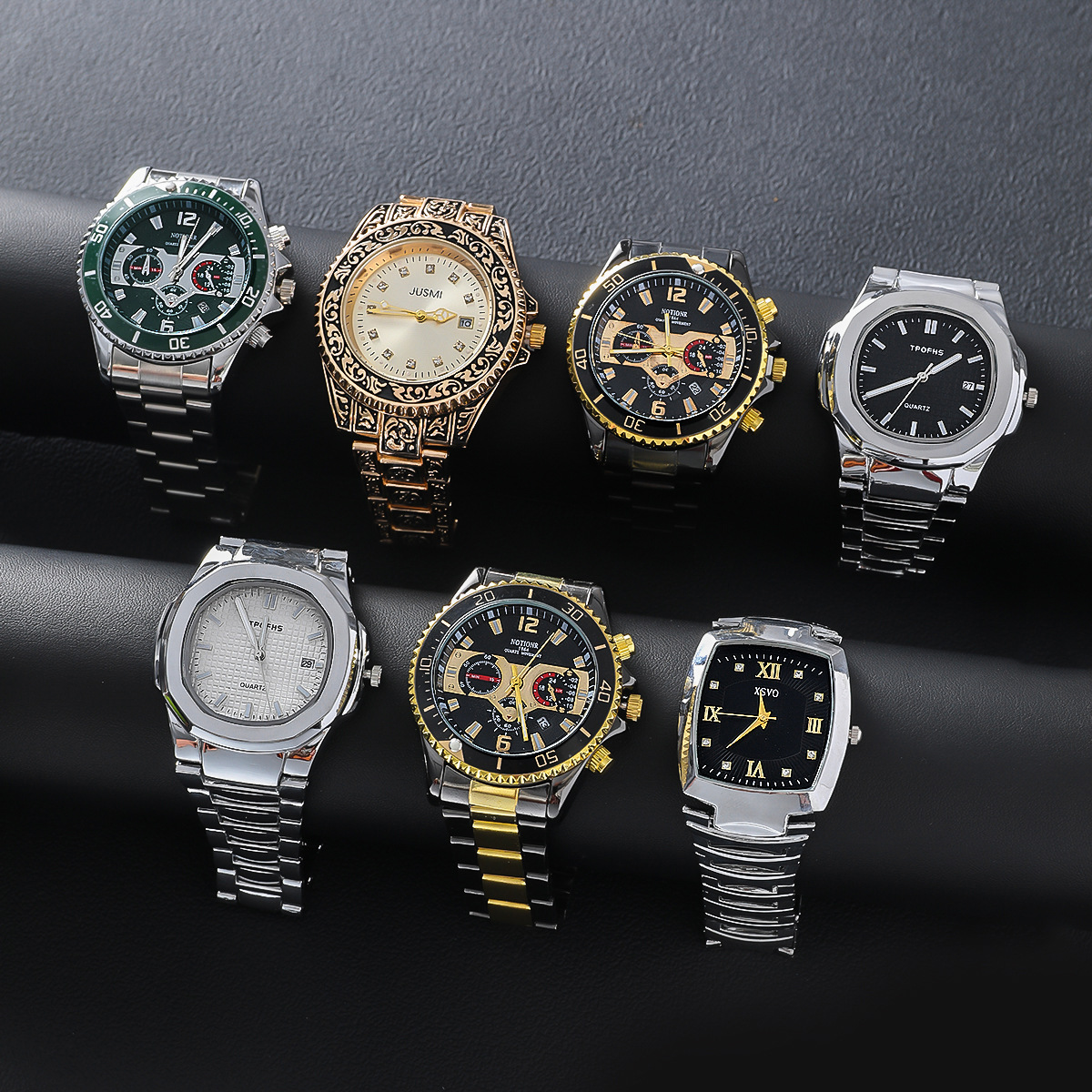 Men's 7-Piece Gift Set, Fashionable Watches