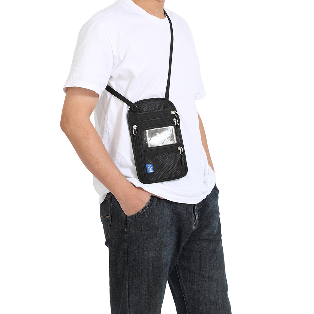 RFID document organizer, neck strap, passport protection case