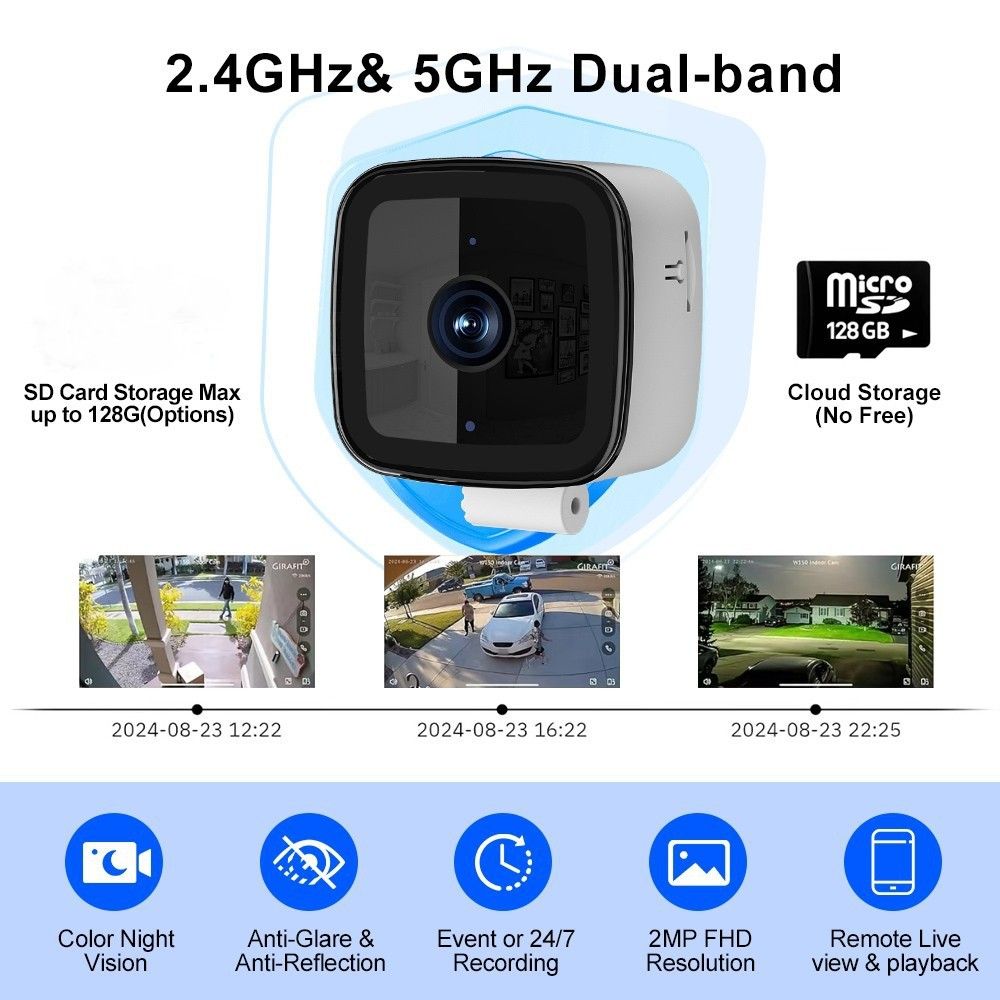跨境爆款监控器摄像头远程双向对讲摄像机WiFi无线网络高清摄像头