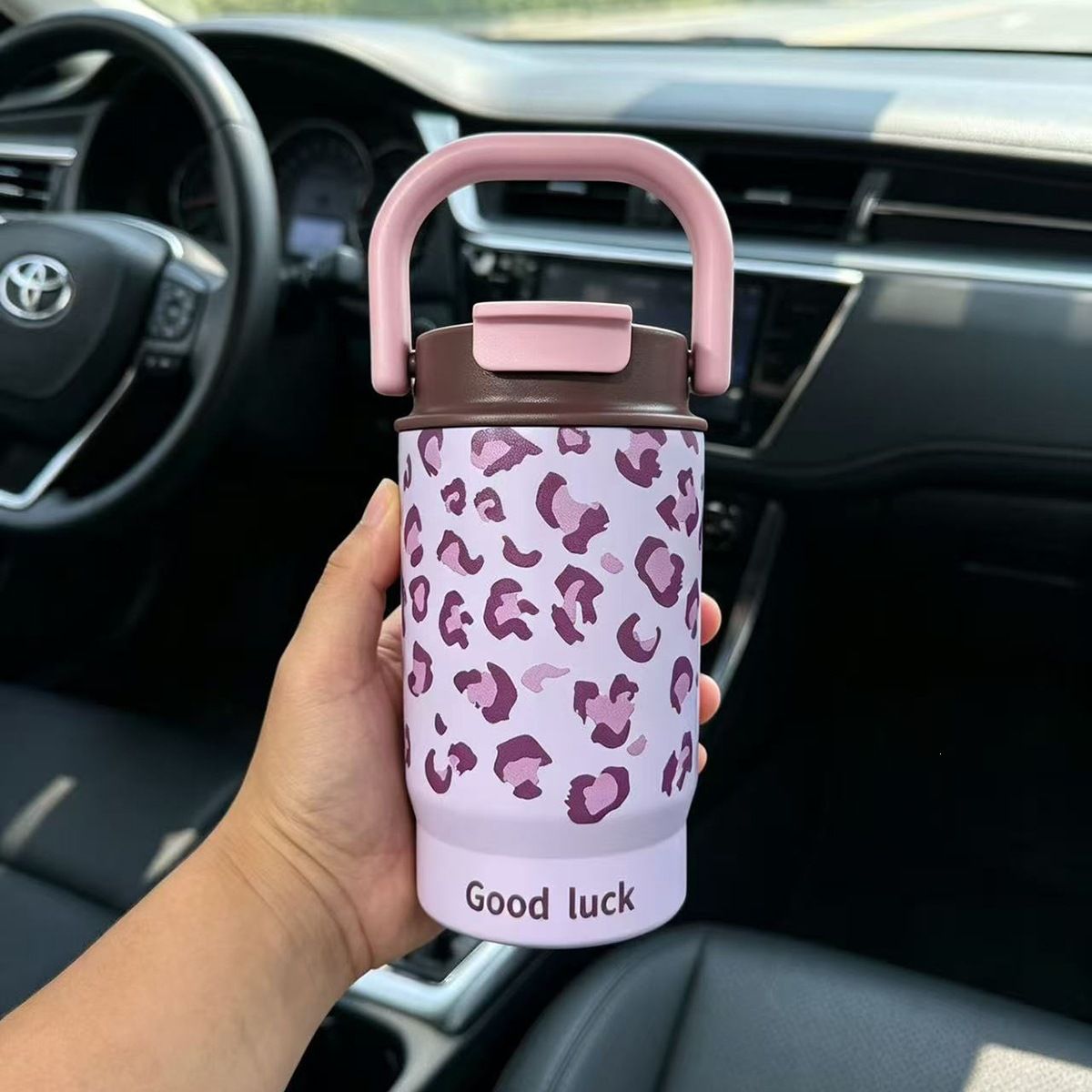Instagram-Stil Isolierbecher mit Griff, 316er Edelstahl, tragbar