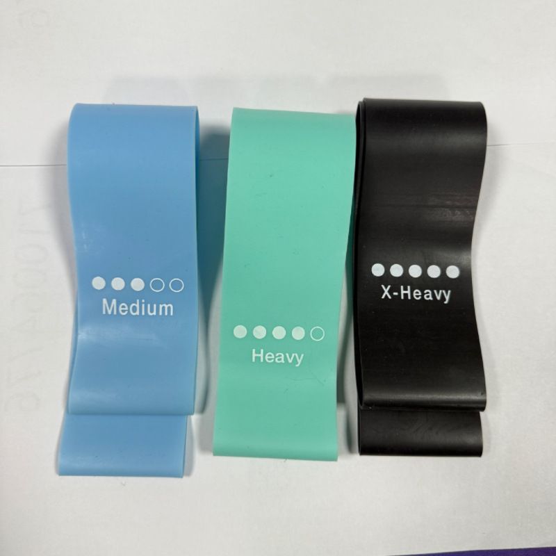 Beş renk yoga direnç bandı, TPE, fitness