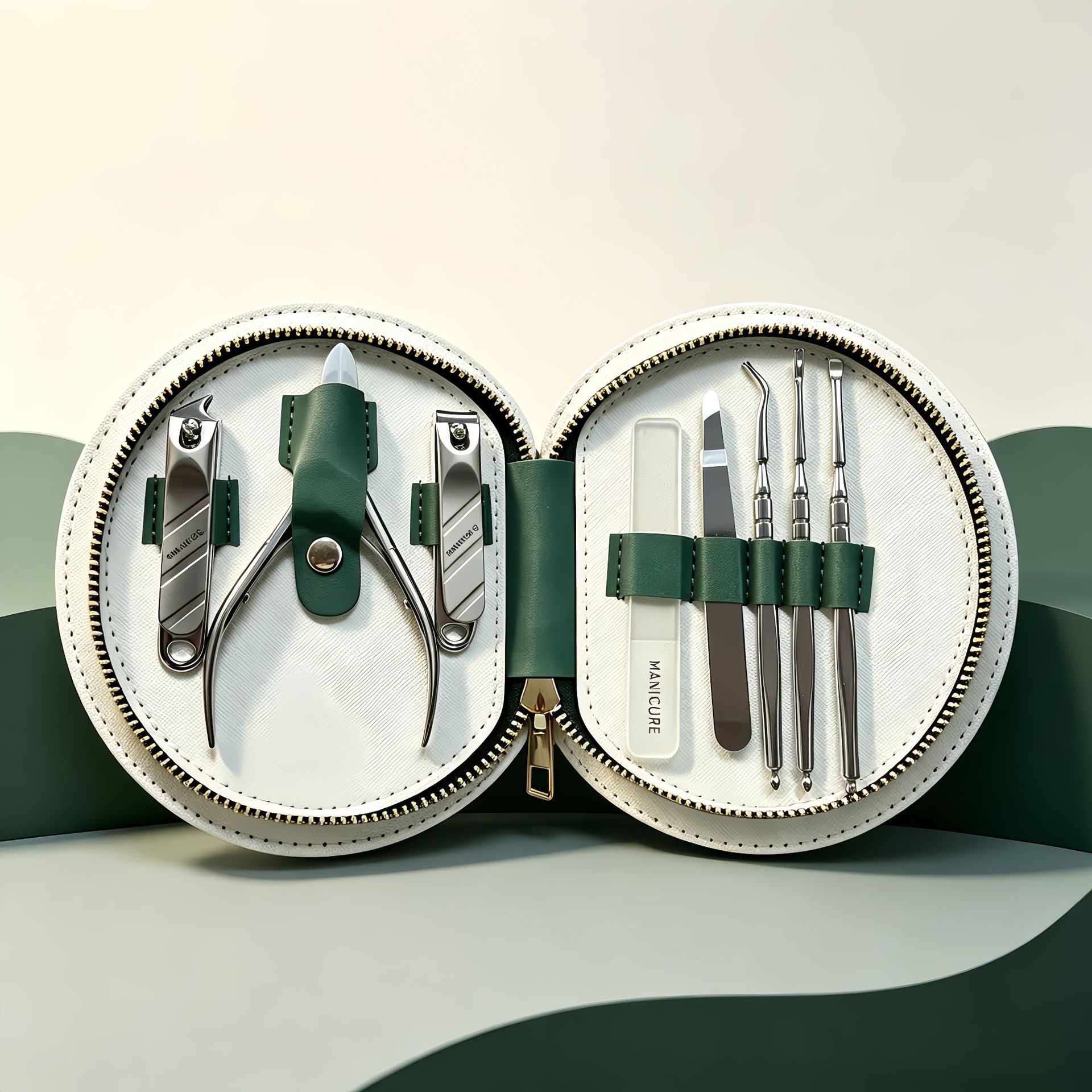 11-piece stainless steel nail and foot care set