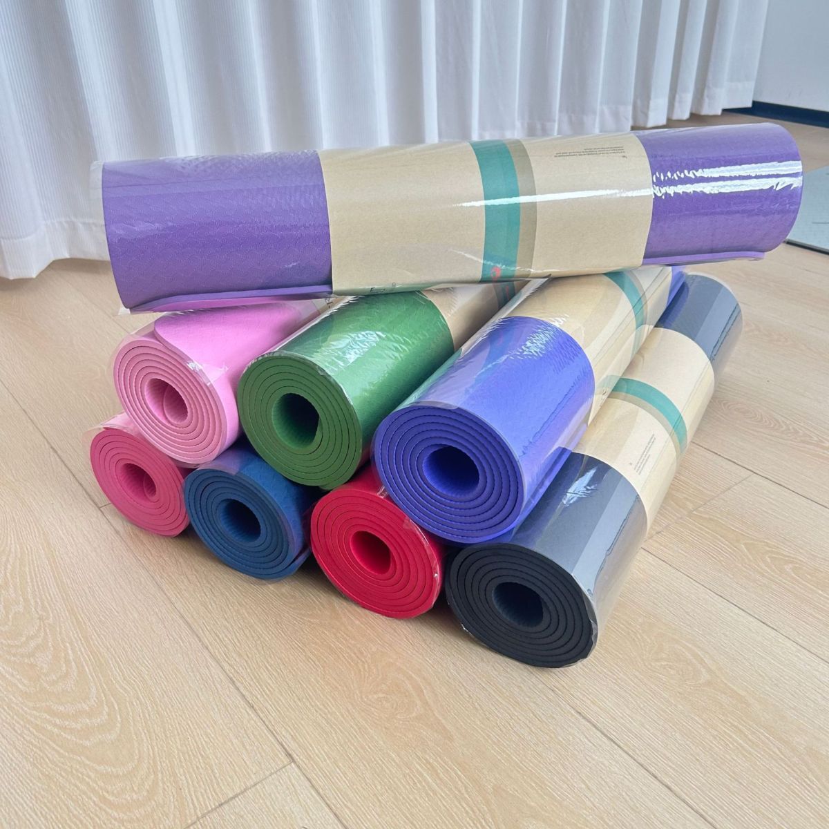 TPE yoga matı 8mm kaymaz sessiz