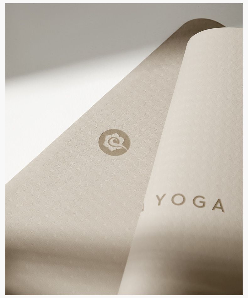 Hatha yoga matı başlayanlar için, 66cm x 6mm, kaymaz, ses yalıtılı