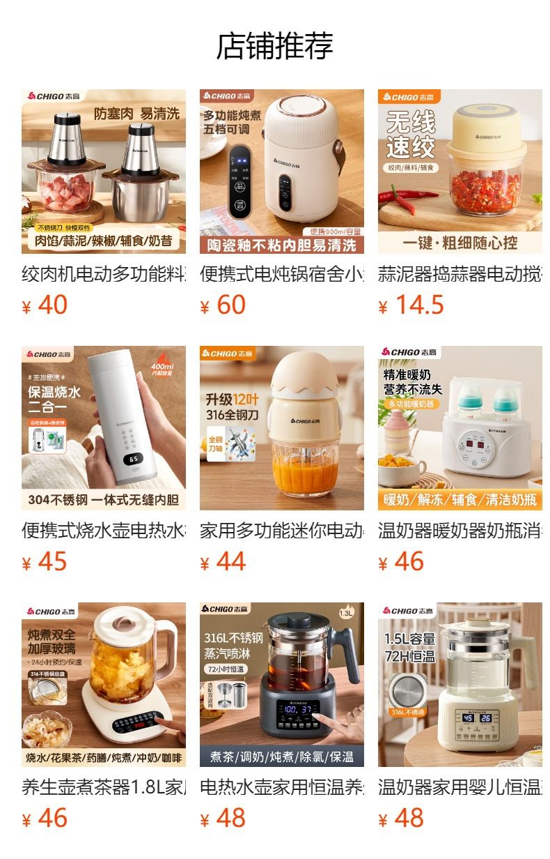 Chigo electric garlic press and grinder