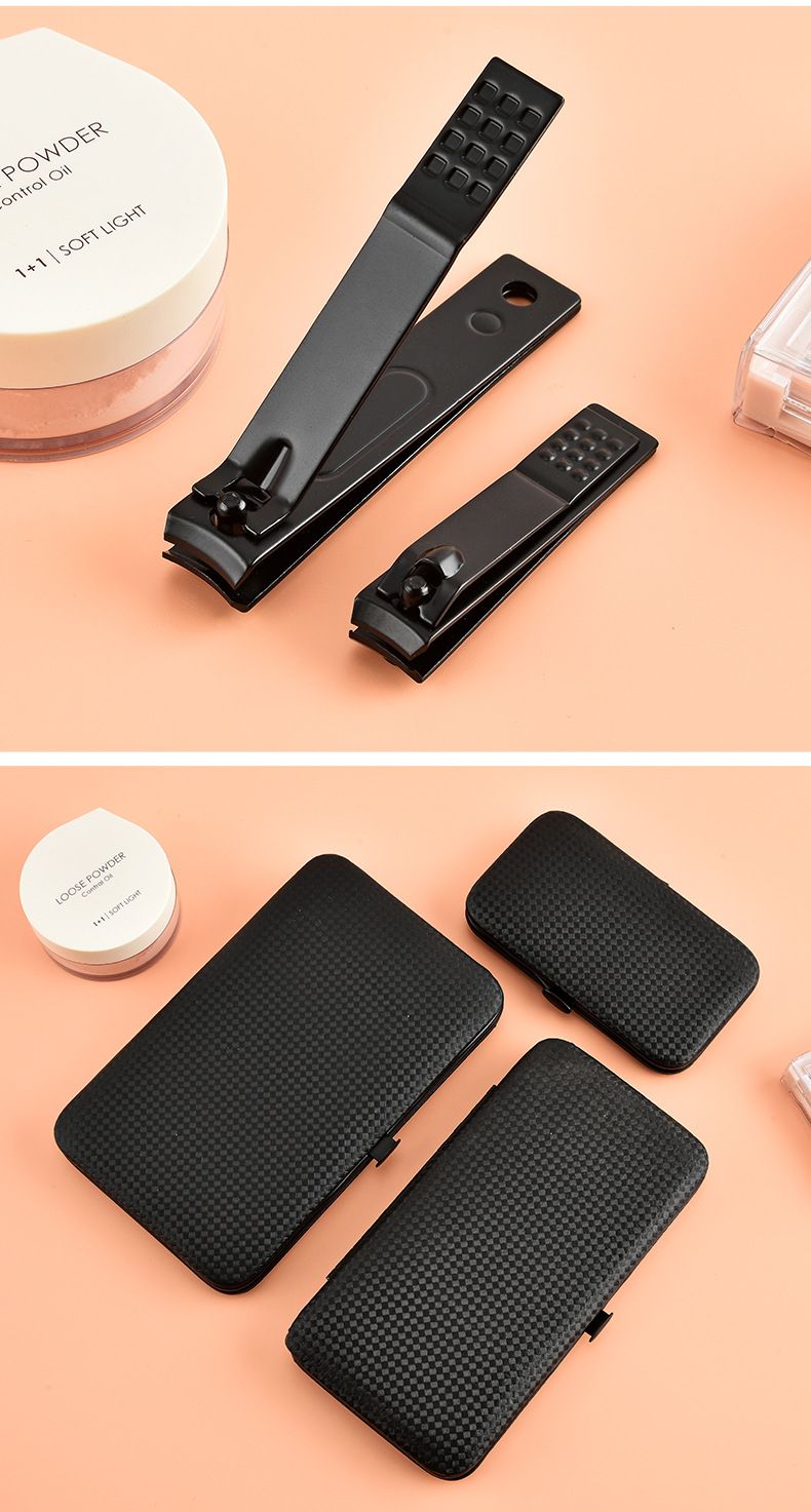 24-teiliges Nagelpflege-Set, schwarz, Premium-Qualität