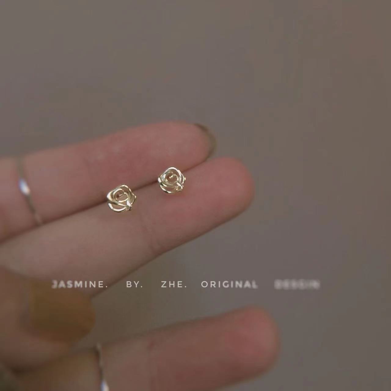 Zirkonia-Glücksklee-Ohrstecker, elegantes Design
