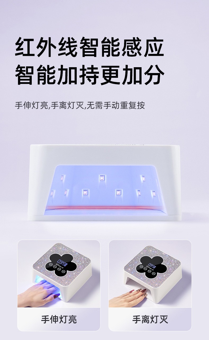 Rechargeable UV Nail Dryer, Wireless Quick-Dry