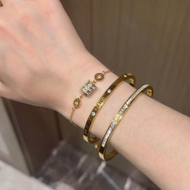 Titanium steel bracelet, stainless steel, buckle closure