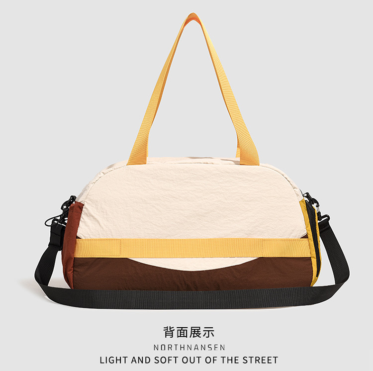 Crossbody-Sporttasche, Zylinder, einschultrig, wasserdicht