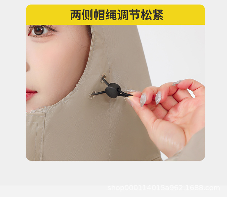 Full-body motorcycle raincoat, thickened for electric bikes