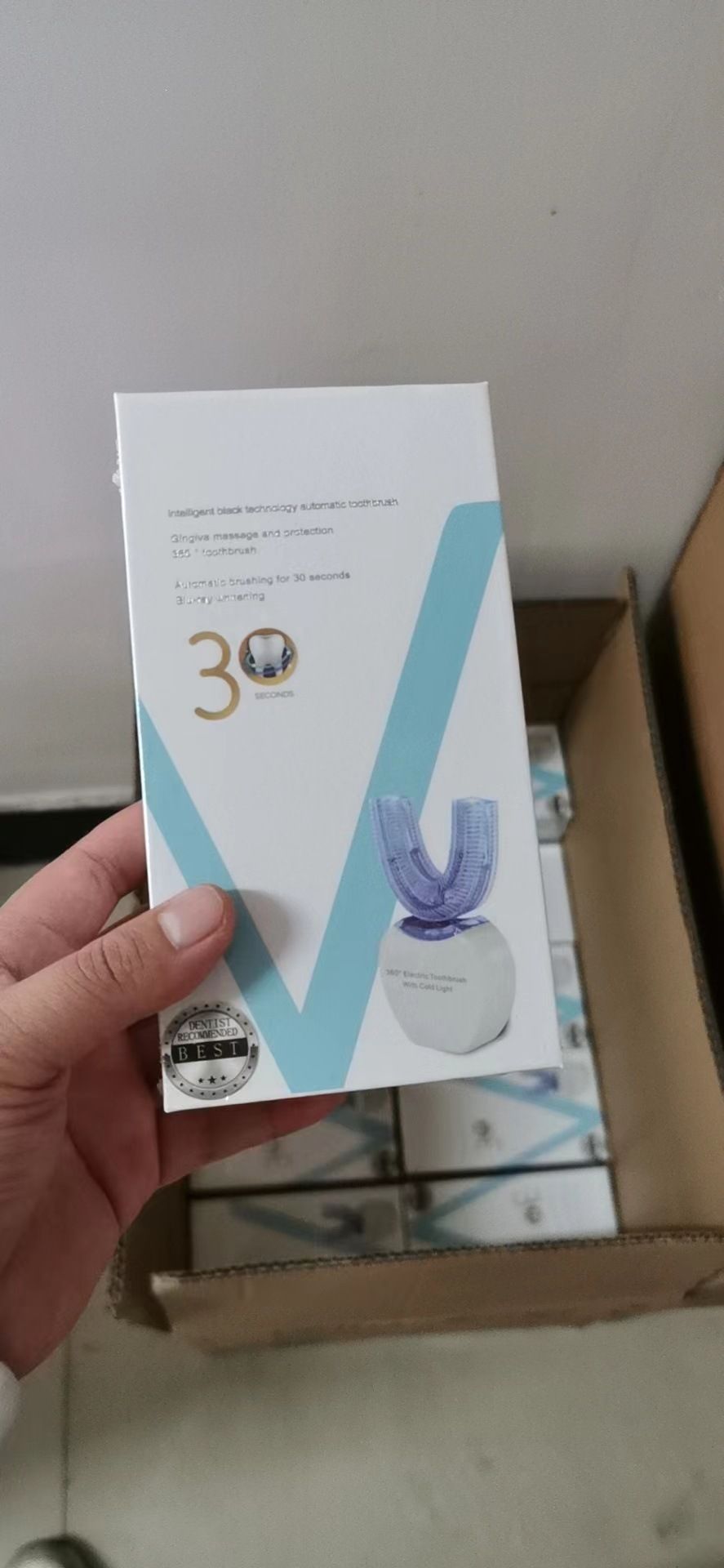 Rechargeable electric toothbrush, ultrasonic, couple set