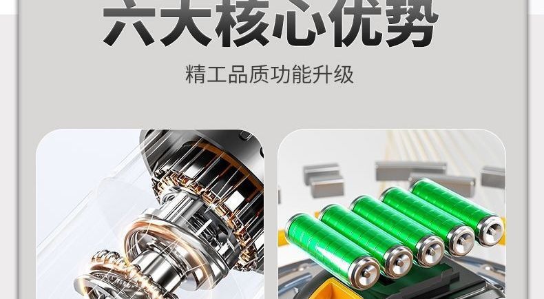 21V Lithium-Akku-Bohrmaschine mit Elektroschraubendreher-Set
