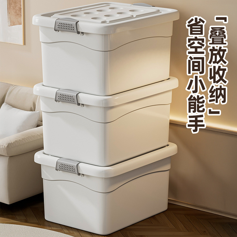 衣服收纳箱家用超大容量整理盒翻盖超大储物柜子玩具衣物神器
