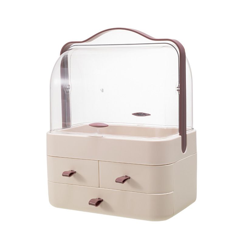 Tragbarer Kosmetik-Organizer mit Deckel