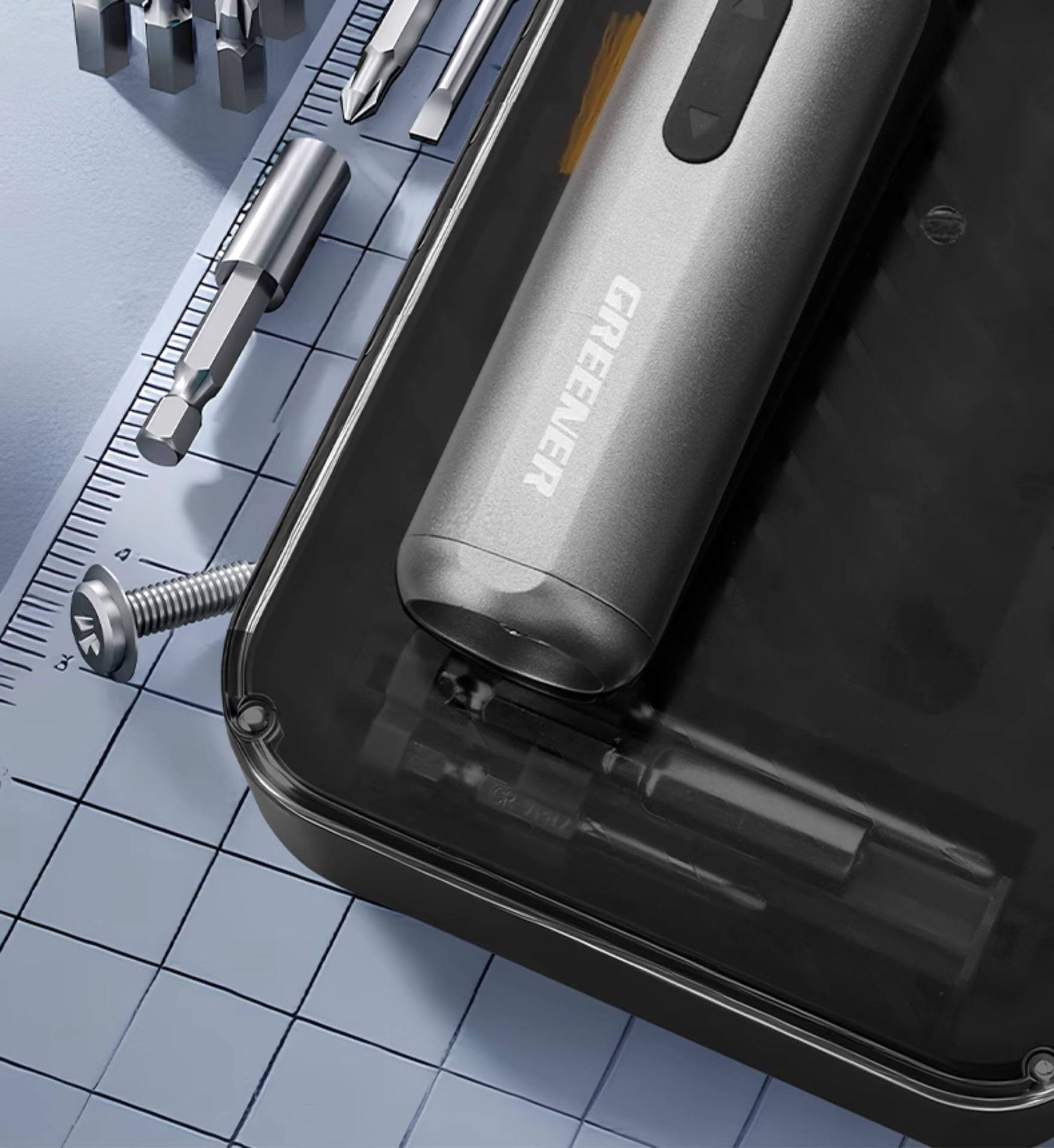Lvlin Dual-Power Electric Screwdriver Set with LED Light