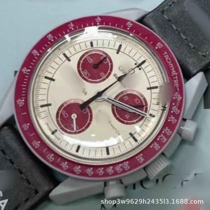 Herren-Chronograph mit Mond- und Merkur-Design