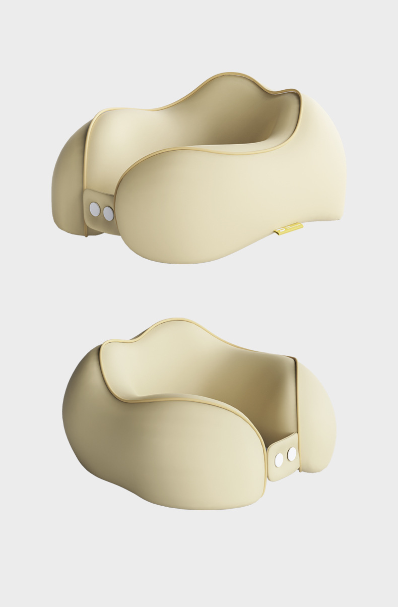 Memory foam U-shaped travel pillow for neck support