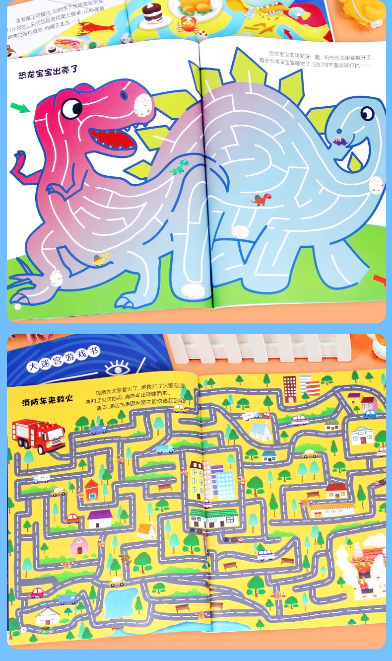 Maze Educational Book Ages 3-8 Activity