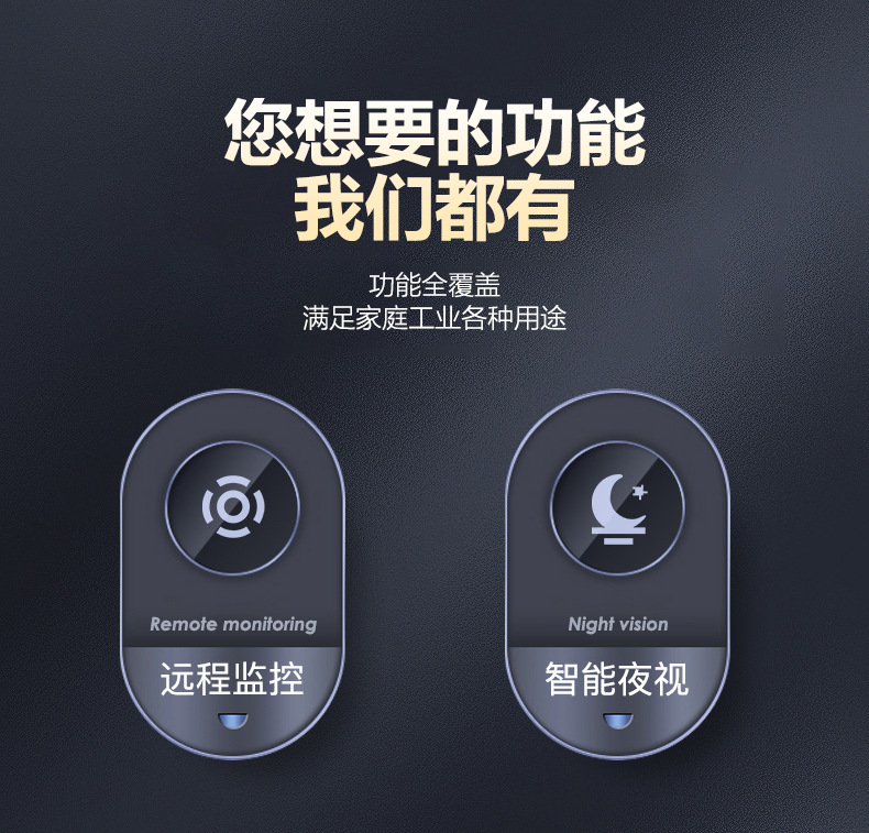 XD smart camera 1080P, WiFi, mobile remote monitoring
