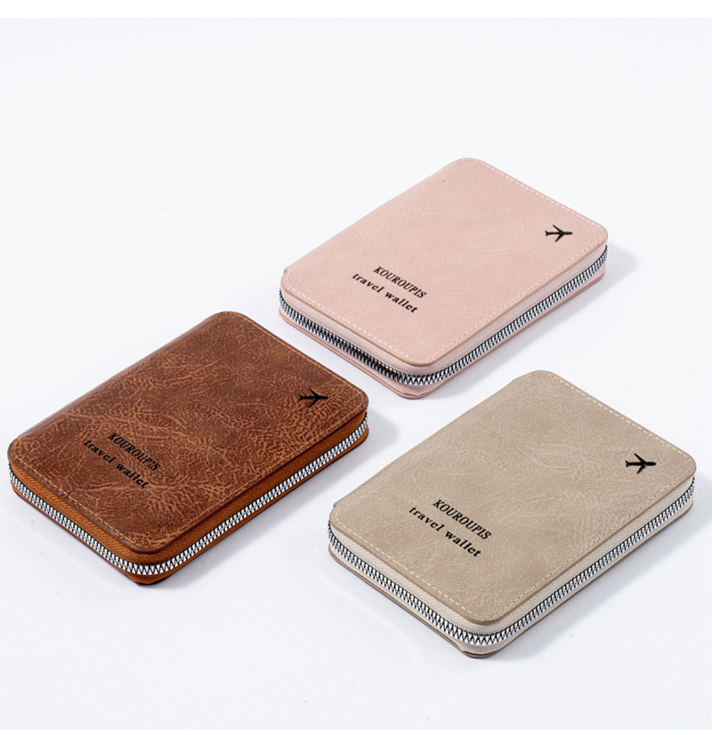 RFID passport holder with travel document storage