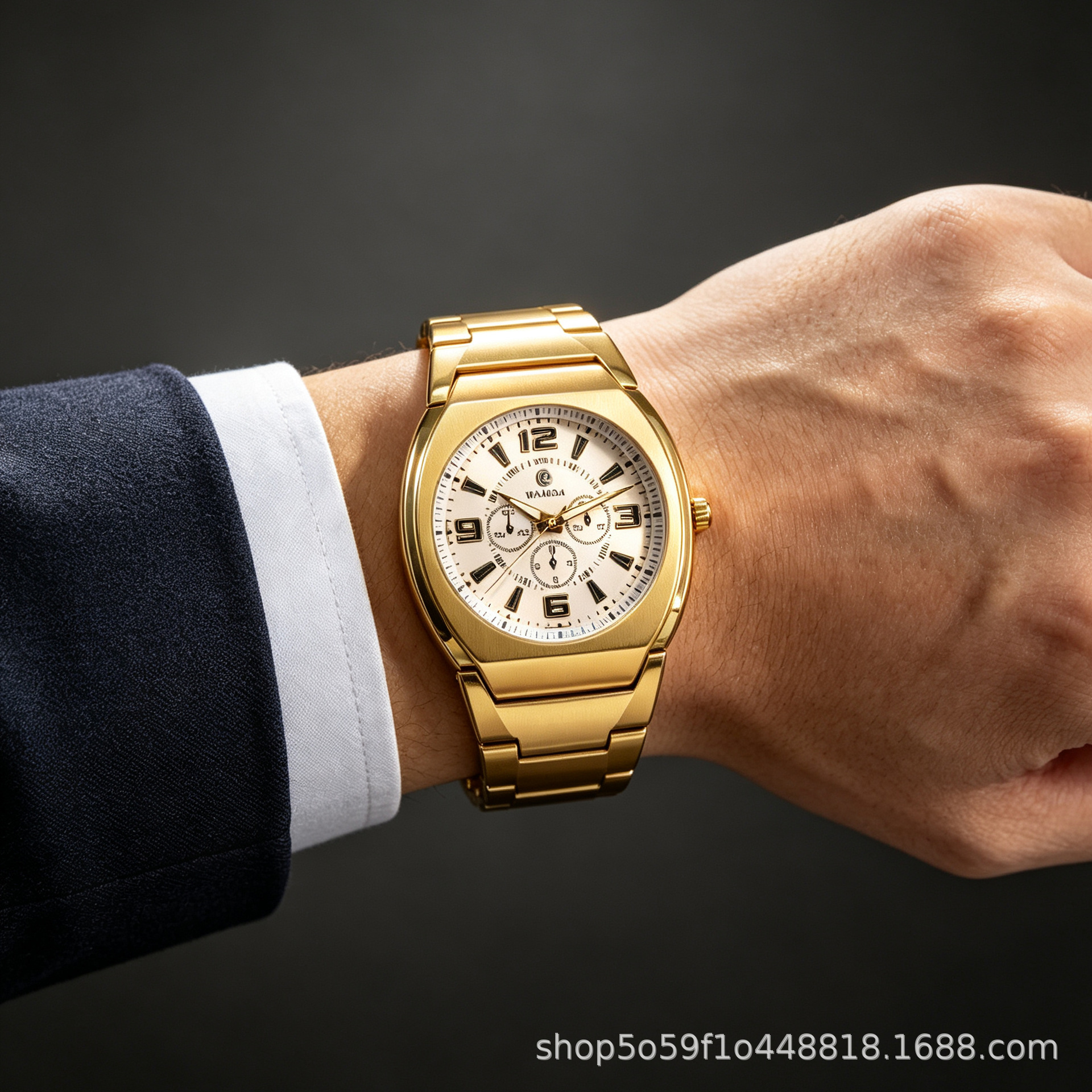Quartz men's and women's wristwatch 2715, alloy