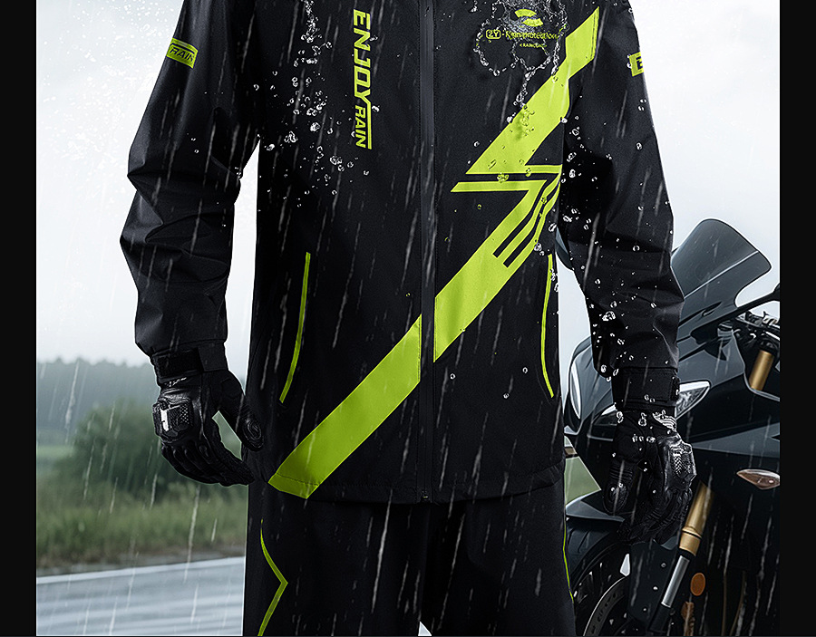 Zhengyu Two-Piece Raincoat Windproof for Motorcycles