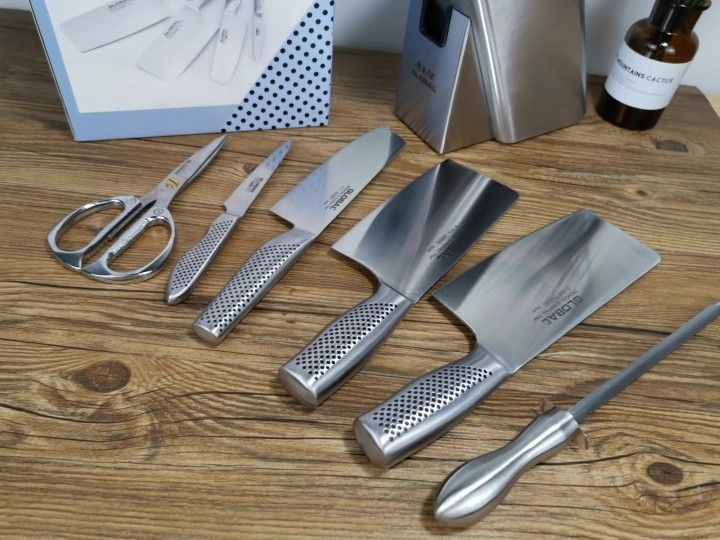 Global Yoshikawa Edelstahl-Messerset, 6-teilig