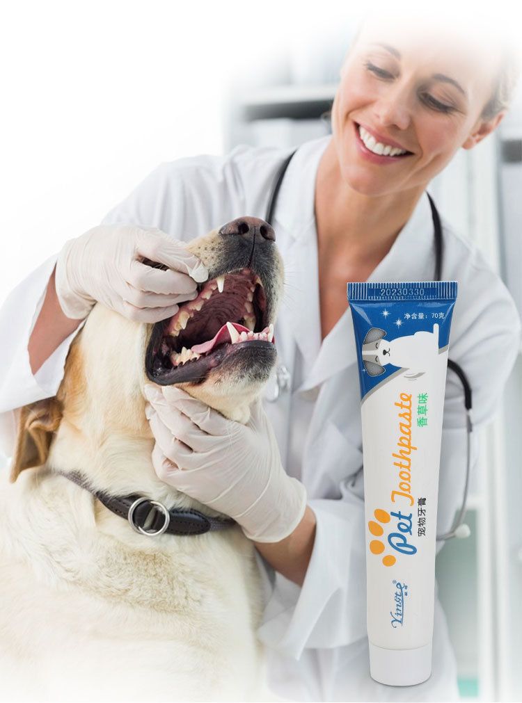 Pet toothpaste edible tartar removal for dogs and cats