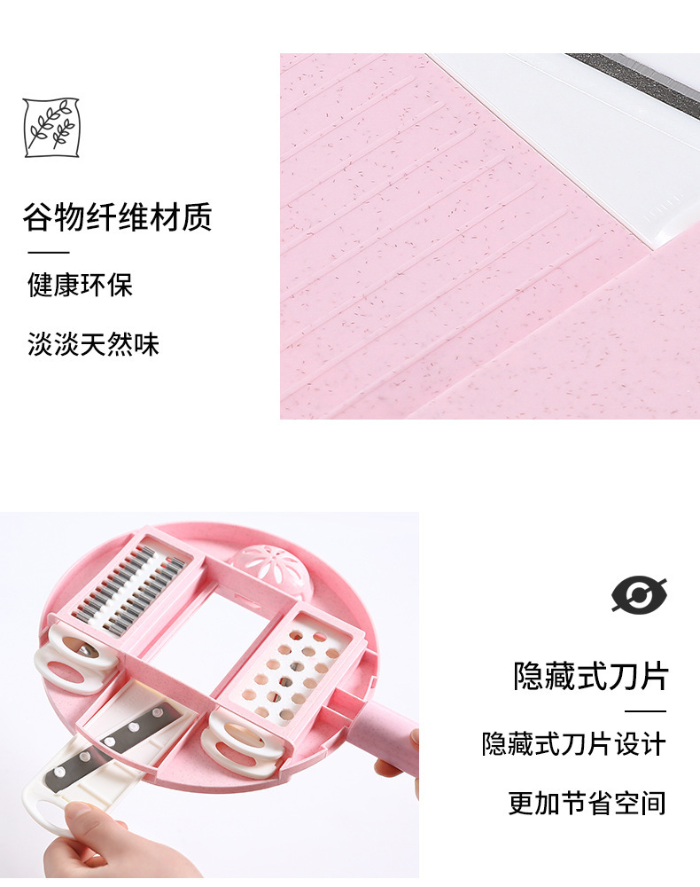 Multifunctional manual vegetable shredder and grater