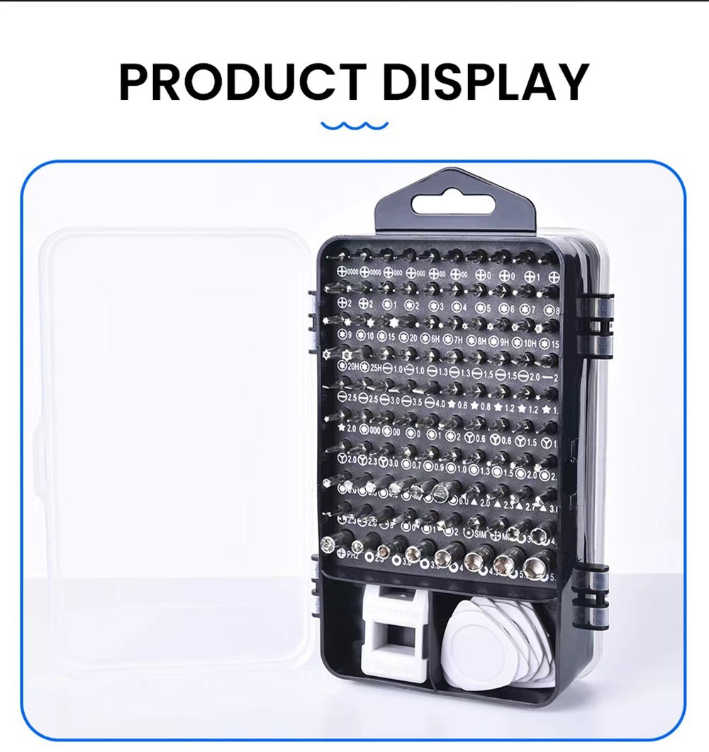 Screwdriver set, 115-piece, watch computer phone repair