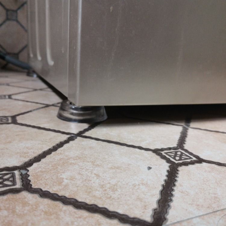 Washing machine foot pad, transparent, shock-absorbing, anti-slip