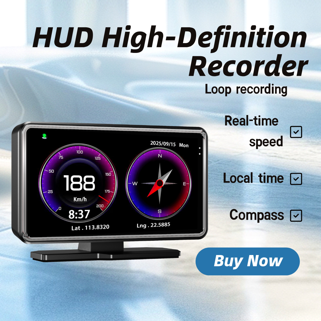 5-Zoll-HD-Dashcam, HUD-Head-up-Display 2-in-1