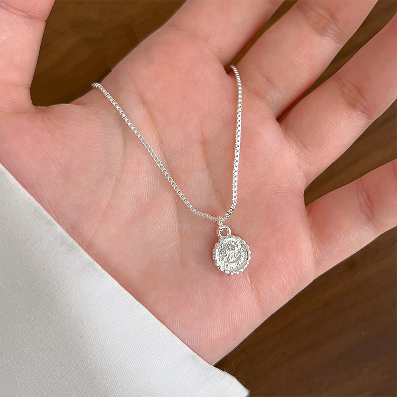 S925 Silber Zirkonia Halskette Damen, Schlüsselbein Kette, leicht luxuriös