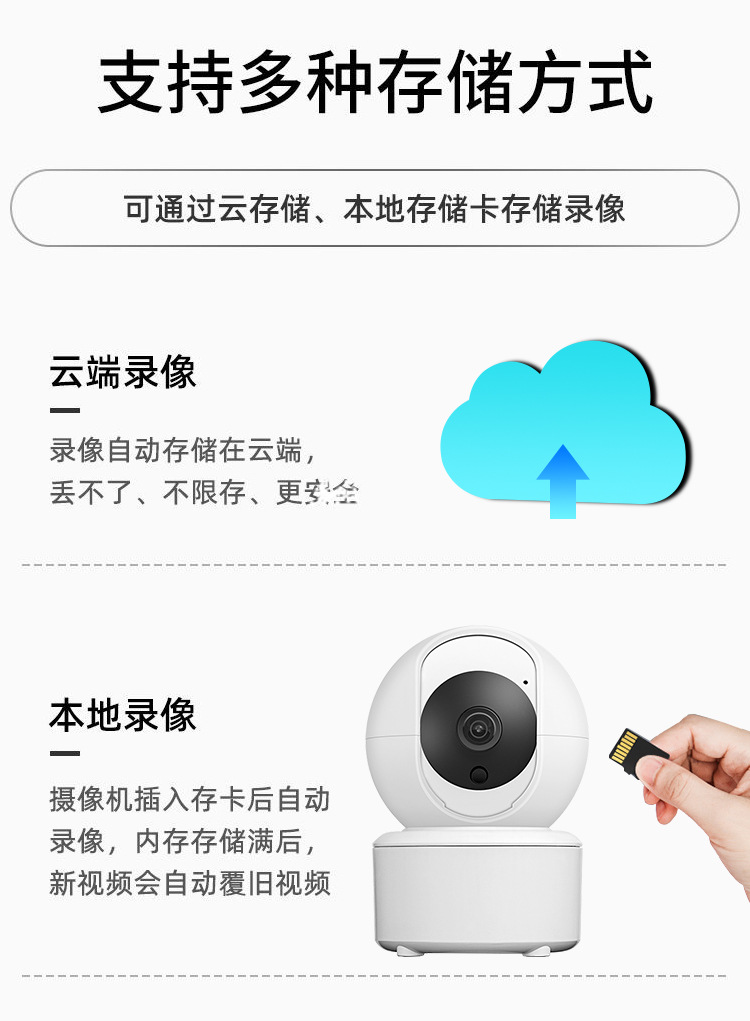 Tuya camera 8MP 4K, WiFi, infrared, pan-tilt head