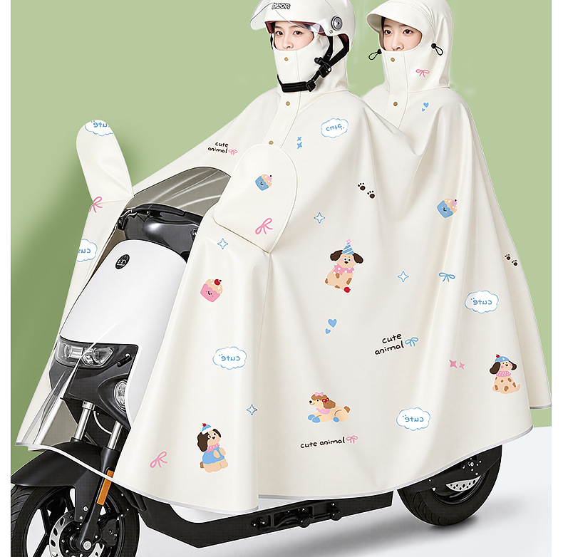 E-bike raincoat, thickened one-piece full body protection