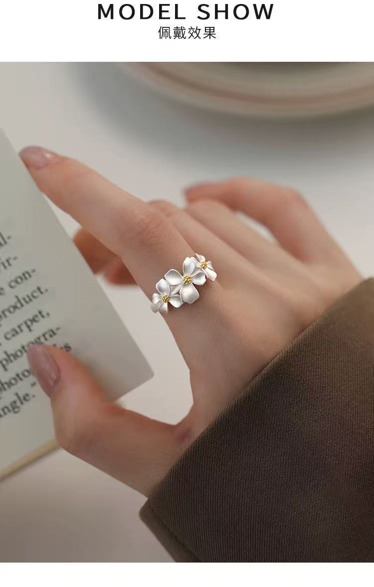 Gardenia Flower Ring for Women