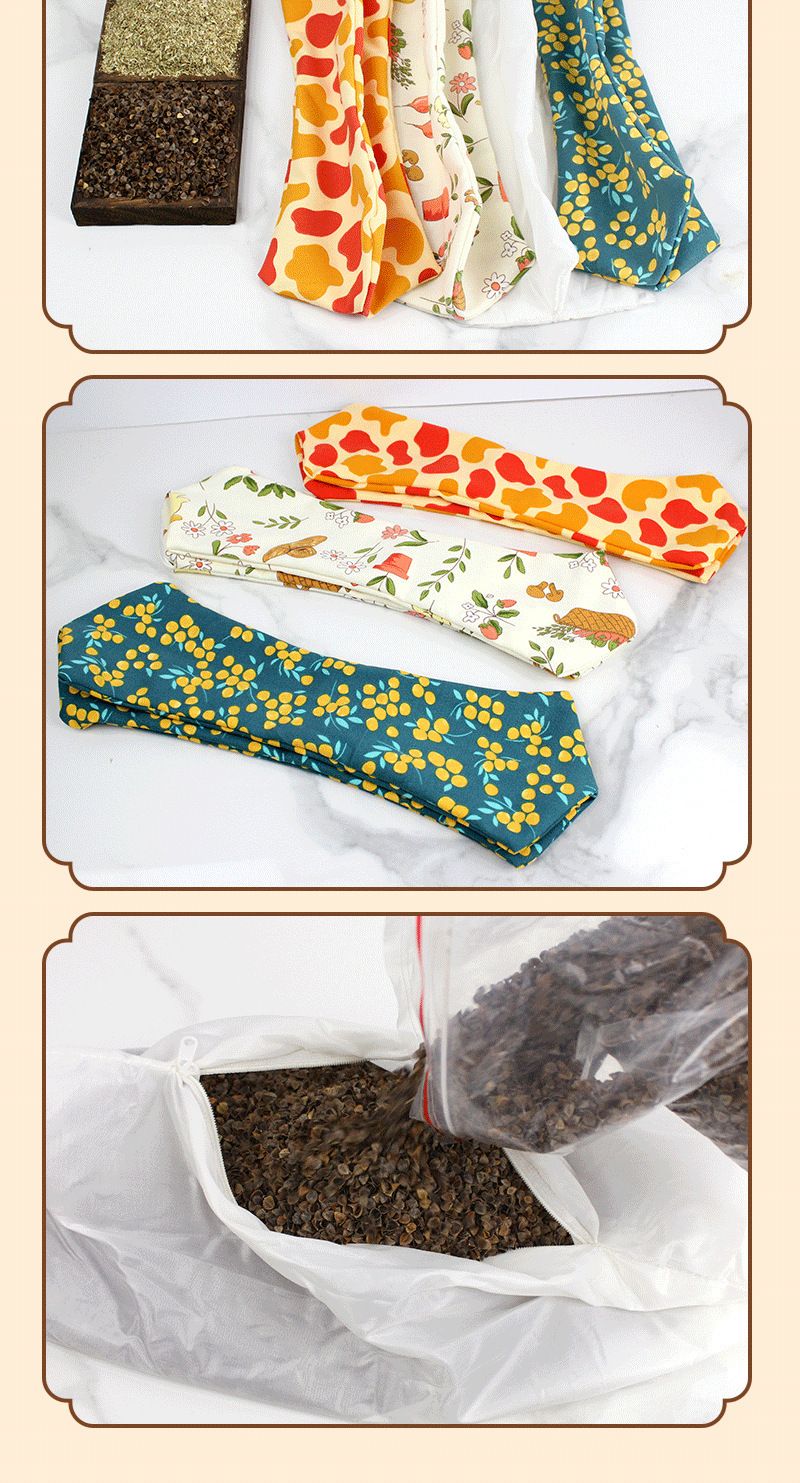 Dreiecks-Nackenstützkissen mit Buchweizenschalen-Füllung
