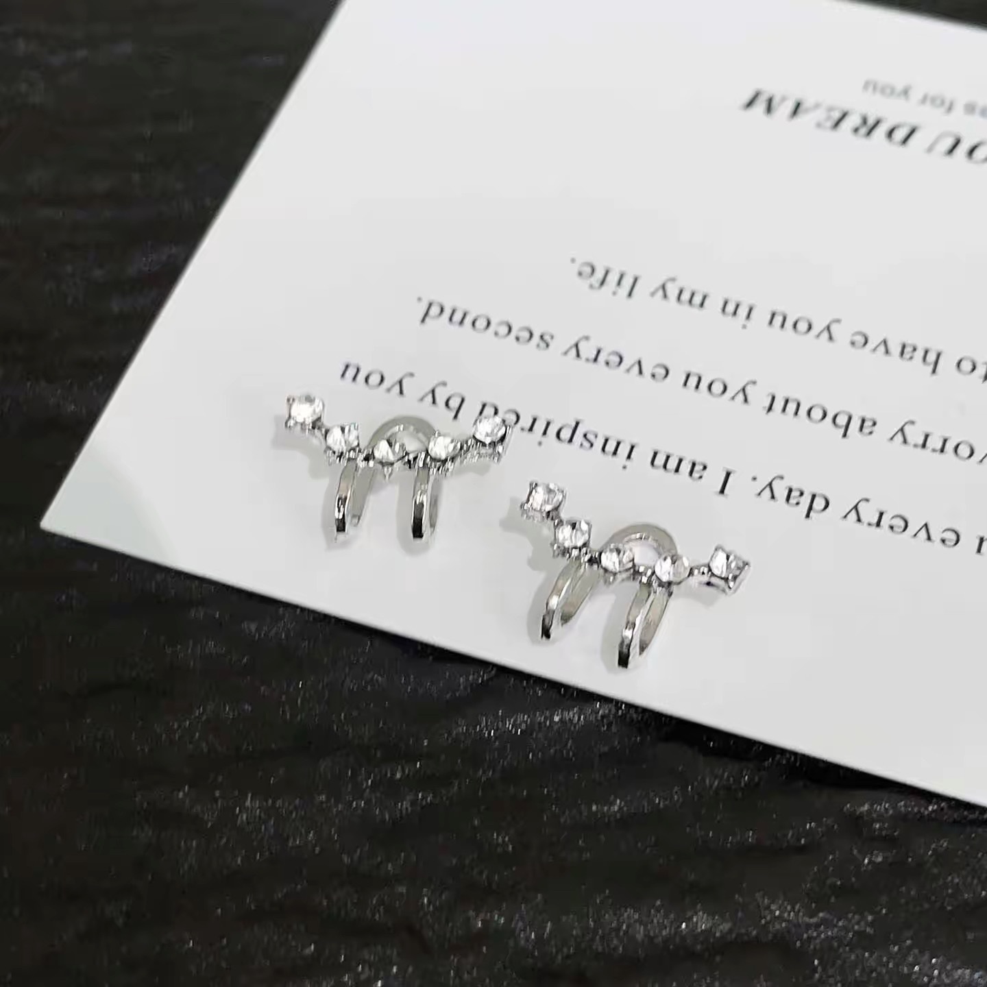 Strass-Ohrclip ohne Piercing