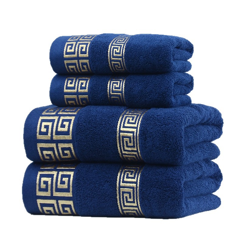 Pure cotton bath towel set, soft and absorbent
