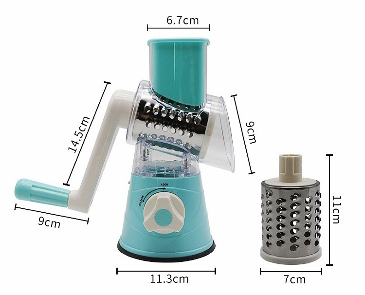 Kitchen vegetable cutter hand-crank potato slicer cheese grater