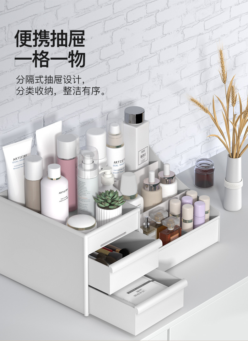 Kosmetik-Aufbewahrungsbox Schminkplatz Badezimmer-Organizer