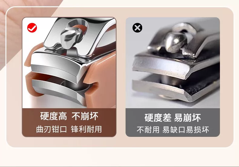 Nail scissors set anti-splash boxed tools
