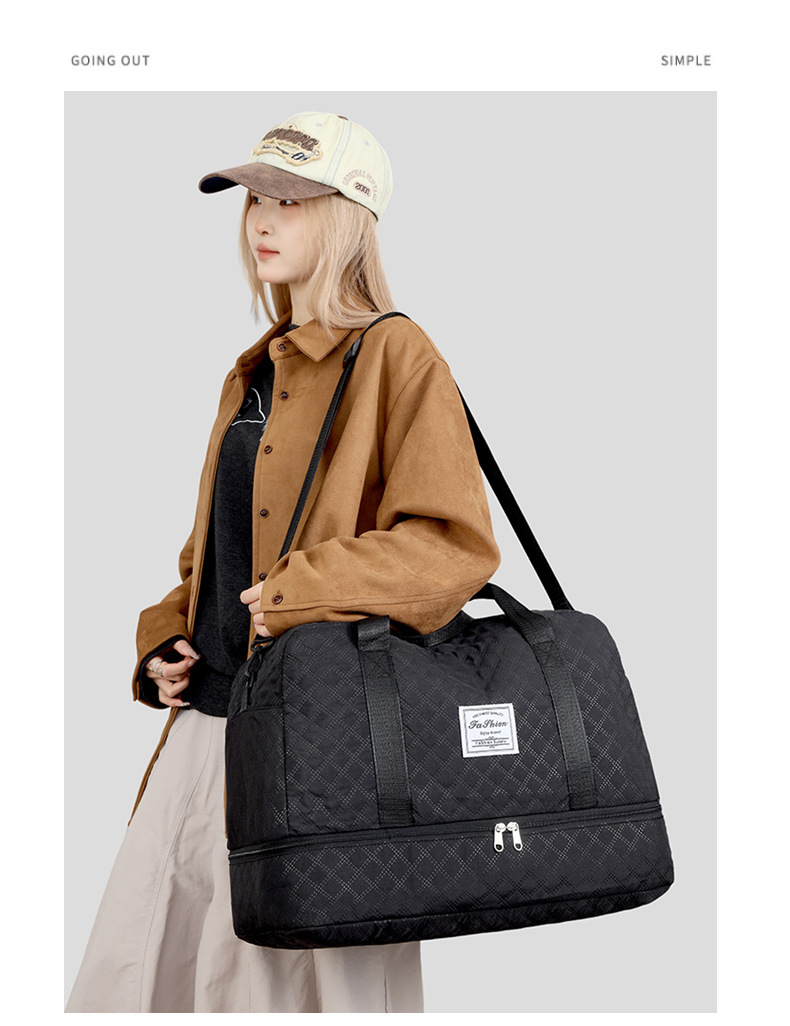 Travel bag large capacity lightweight portable handbag