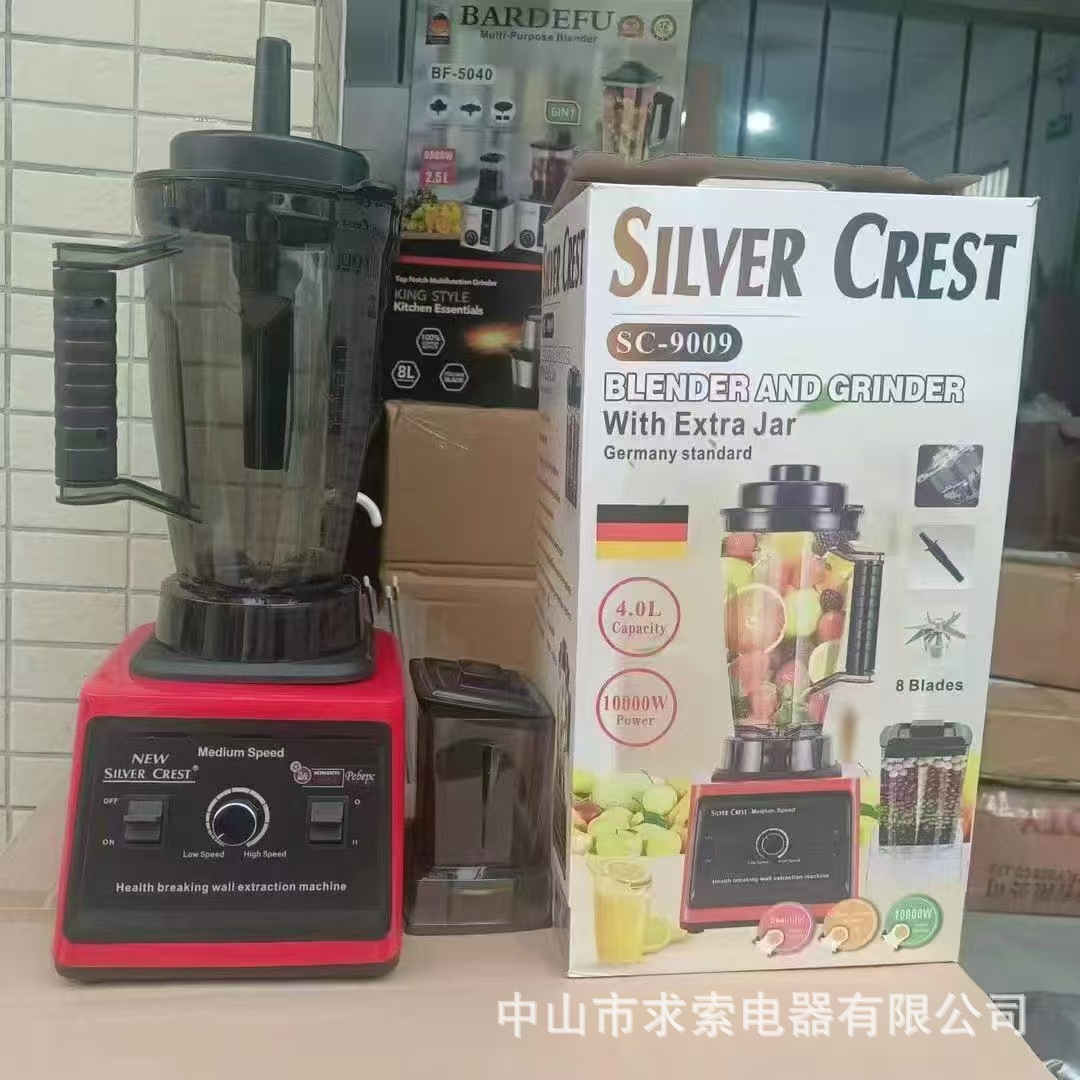 4L Silver Crest blender, high-power juice extractor