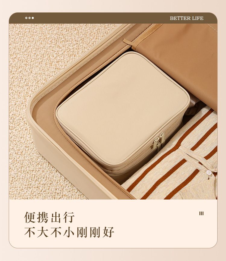 Large makeup bag, portable water-resistant